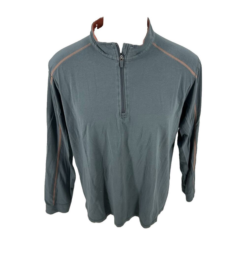 Tasc Performance Men XL Long Sleeve 1/2 Zip Shirt Pullover T-shirt Bamboo M26